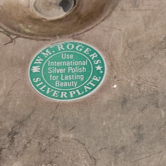 Vintage WM Rogers Silverplate 15"   Chip & Dip Vegetable Platter tray - Picture 3 of 15